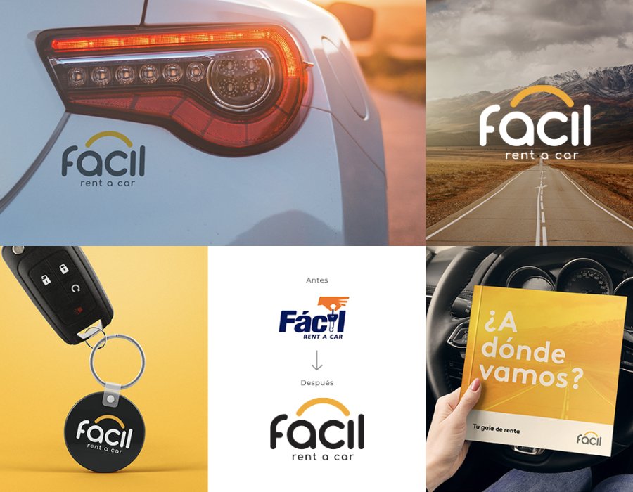Rebranding Fácil Rent A Car by Viernes MEXICO for Fácil Rent A Car in